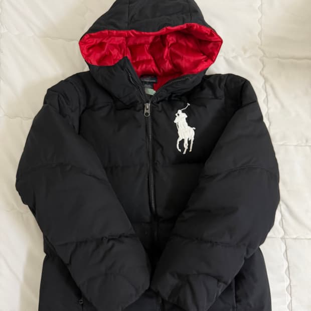 빅포니 블랙 패딩