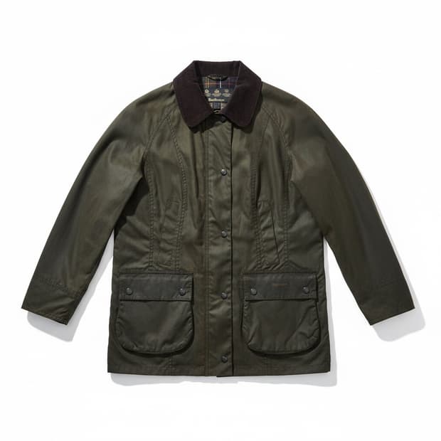 바버 여성 왁스 자켓 UK10