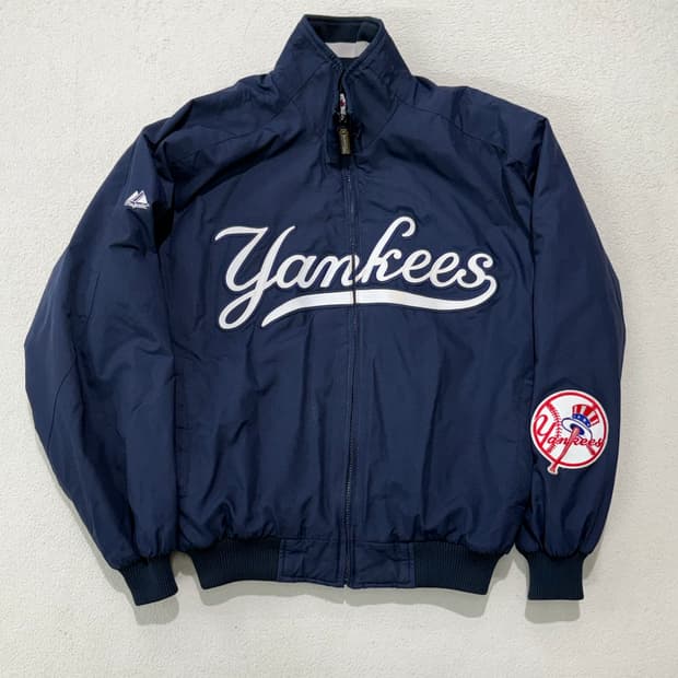 마제스틱 뉴욕 양키스 스타디움 덕아웃 오왼 자켓 점퍼 m