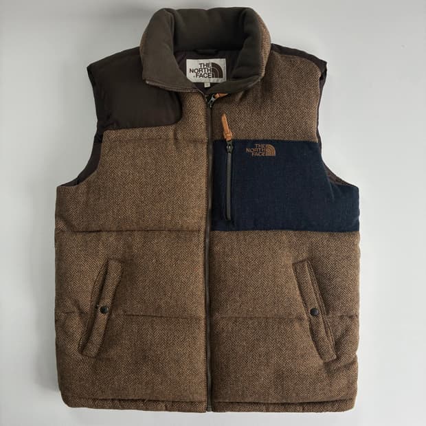 The North Face  노스페이스 헤링본 구스다운 베스트 패딩
