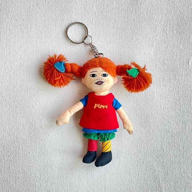 말괄량이 삐삐 인형 키링 열쇠고리 악세사리 캐릭터 참 인형 옷 입히기