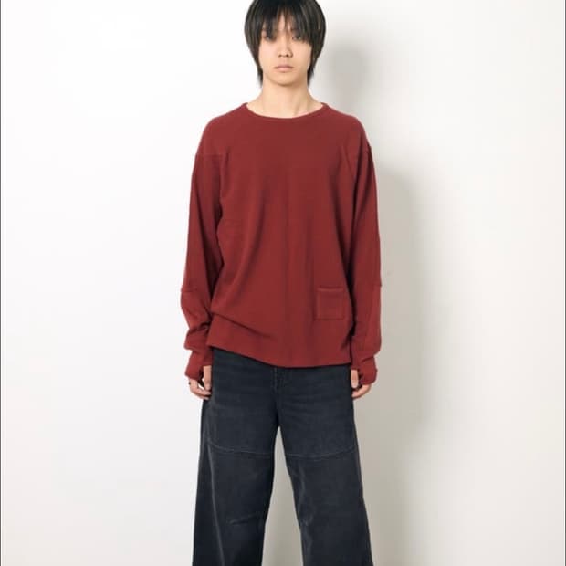 Hatchingroom Incision Tee dark red