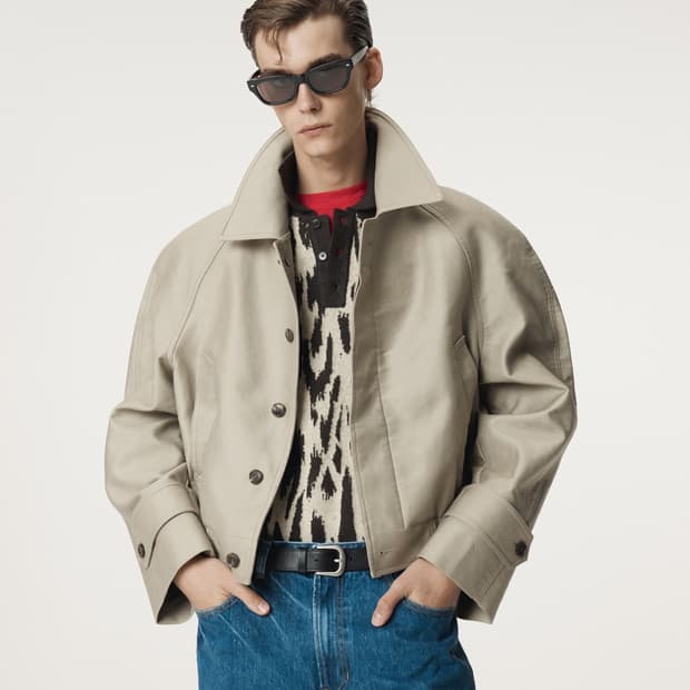 (새상품)렉토 25FW 래글런 슬리브 코튼 점퍼 라이트 타우페 S 사이즈