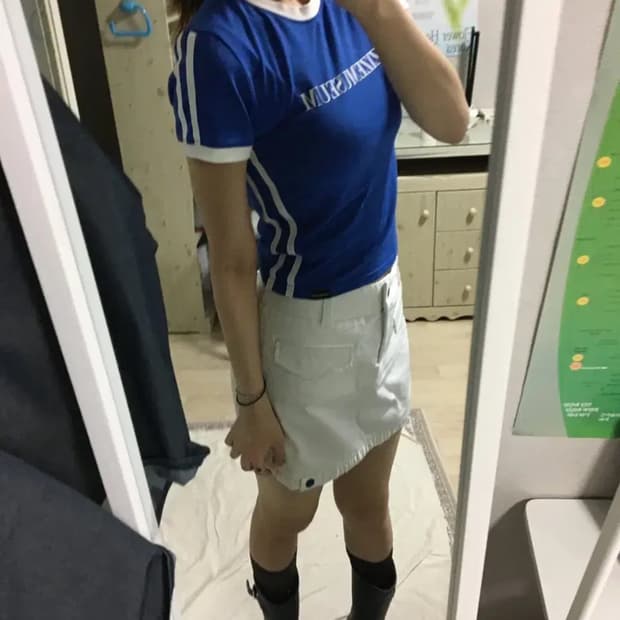 파우닝 133 빈티지 나이키 스포티 치마