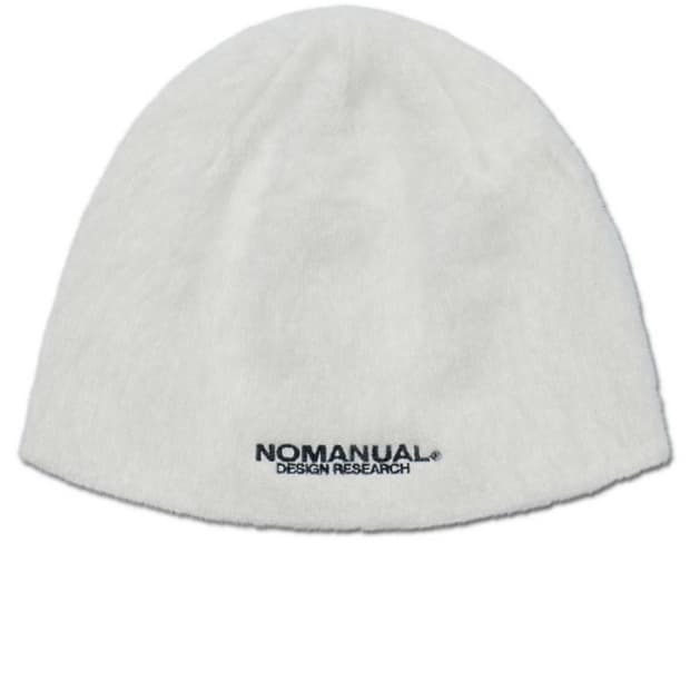 노매뉴얼 화이트 로고 비니