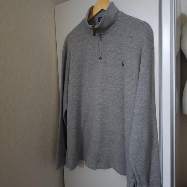 폴로 랄프로렌 하프집업 맨투맨 그레이