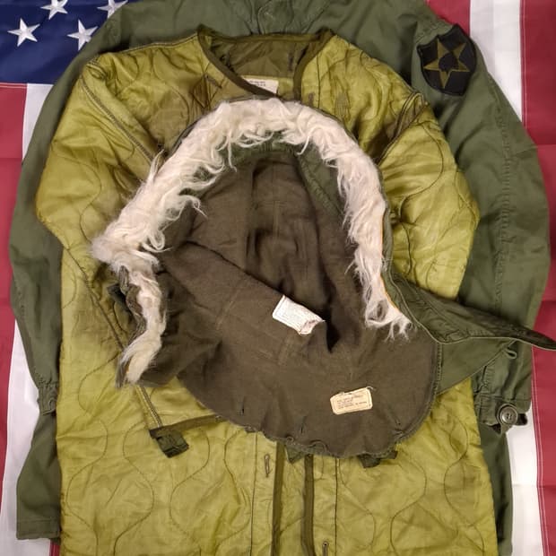 오리지날 미군 M-65 피쉬테일 개파카 스몰 풀셋트