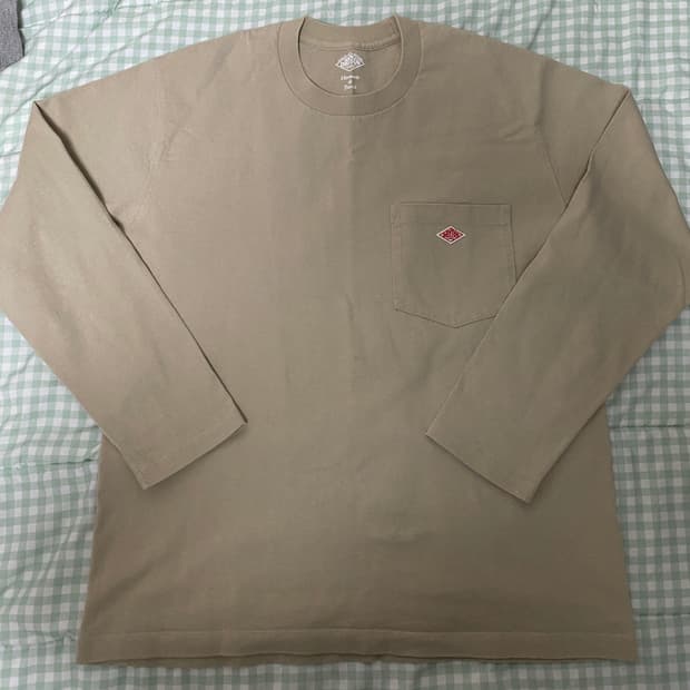 단톤 포켓 롱슬리브 아이보리