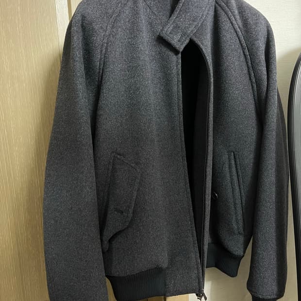 주앙옴므 울 헤링턴 자켓 차콜s