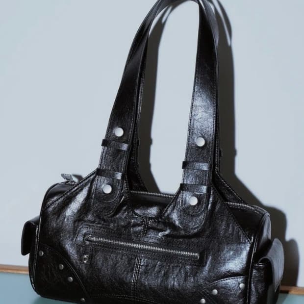 도프셉 레아 숄더백 도트백 블랙