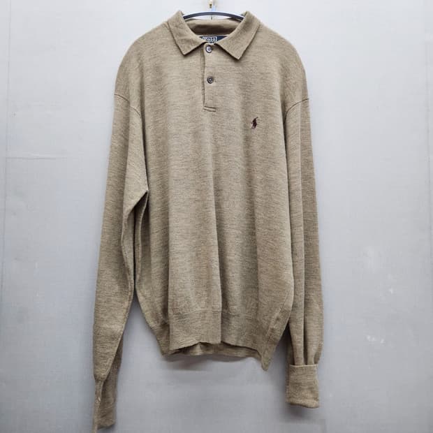 폴로랄프로렌 로고 카라 램스울 니트 XL(XL~2XL)