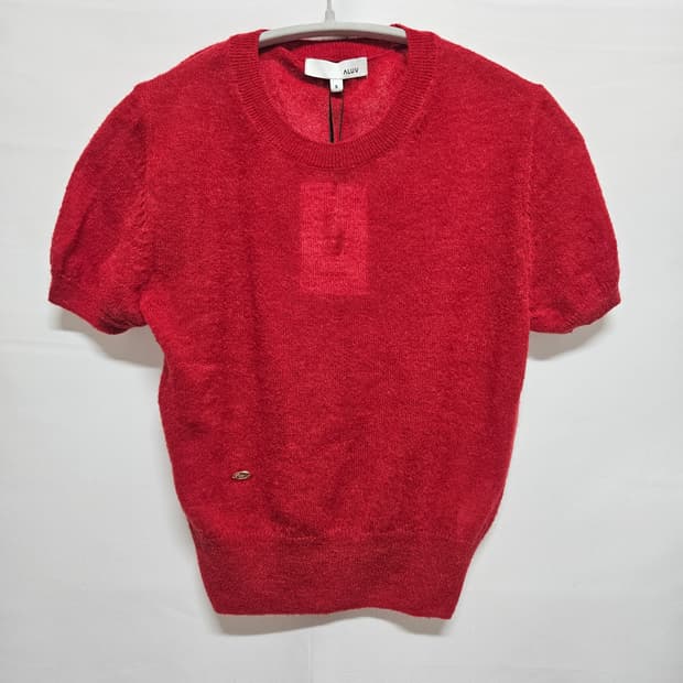 S 에이루브 aluv 배이비 알파카 반팔 니트