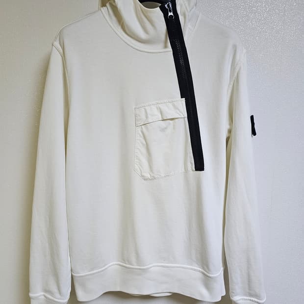 스톤아일랜드 사선 집업 후드티