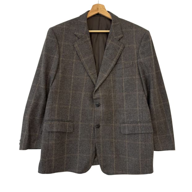 닥스 캐시미어 100 체크 블레이저