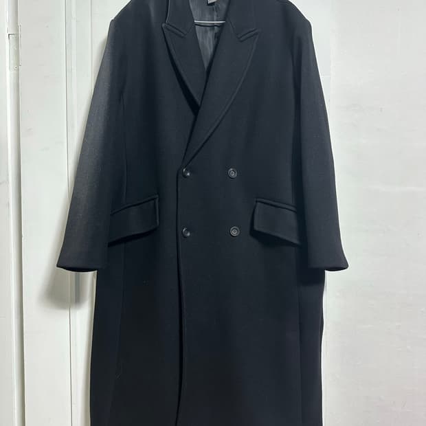 언어펙티드 오버사이즈드 더블 브레스티드 코트