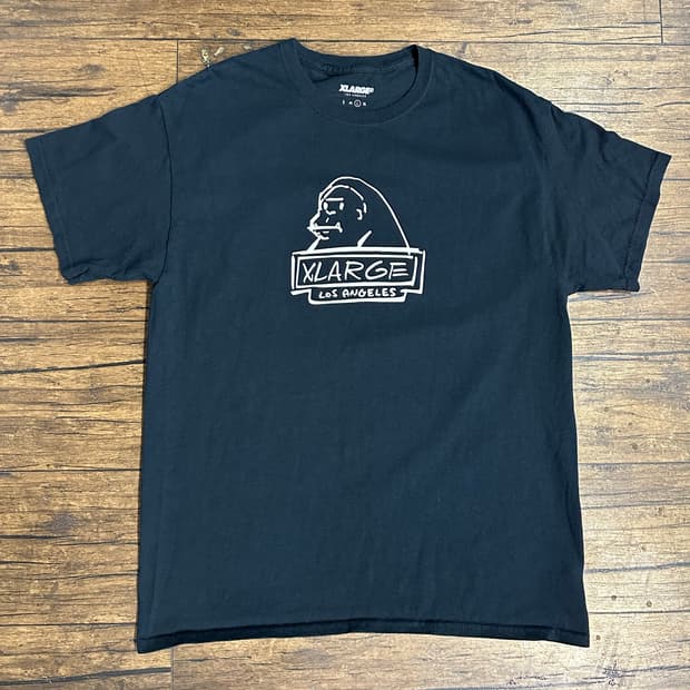 엑스라지(XLARGE) 고릴라 로고 반팔 티셔츠 L 블랙