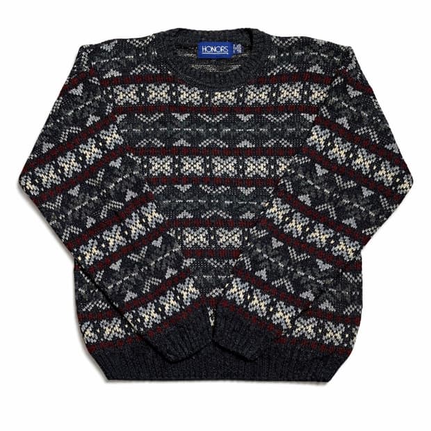 USA 90s 미국빈티지 아메카지 페어아일 노르딕 보헤미안 니트 스웨터