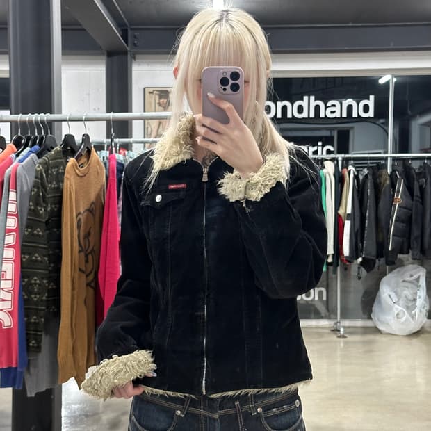 캘빈 클라인 블랙 코듀로이 자켓