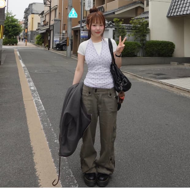ourcabinet 아워캐비넷 push cotton cargo pants