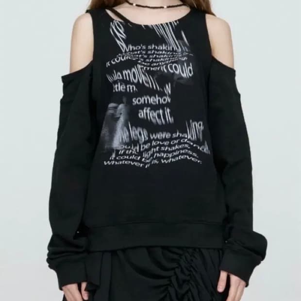 나체 NACHE 베어맨투맨 black 