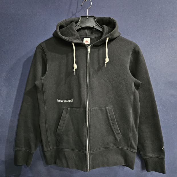 르꼬끄 자수 블랙 남성 슬림핏 95 기모 후드집업 