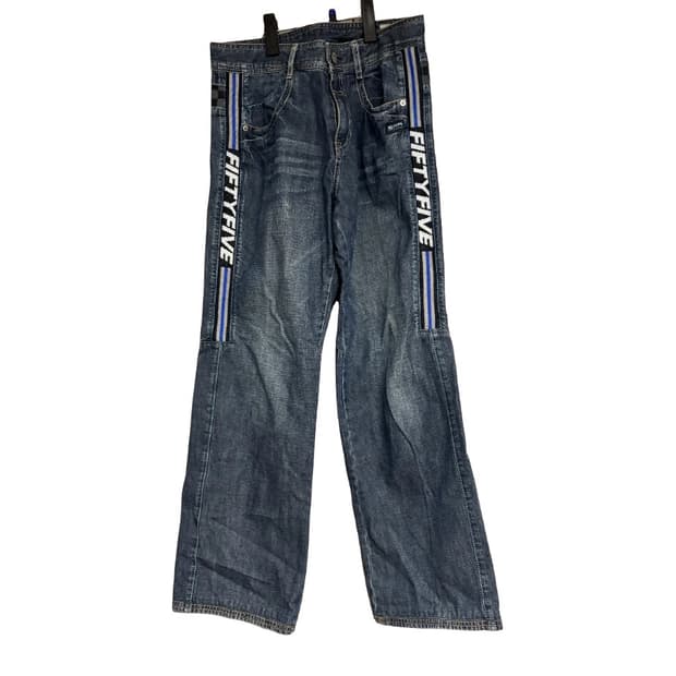 exr FIFTYFIVE 라인 데님 팬츠