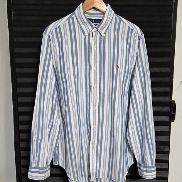 [폴로 랄프로렌] 클래식 핏 멀티 스트라이프 코튼 셔츠 | 00218