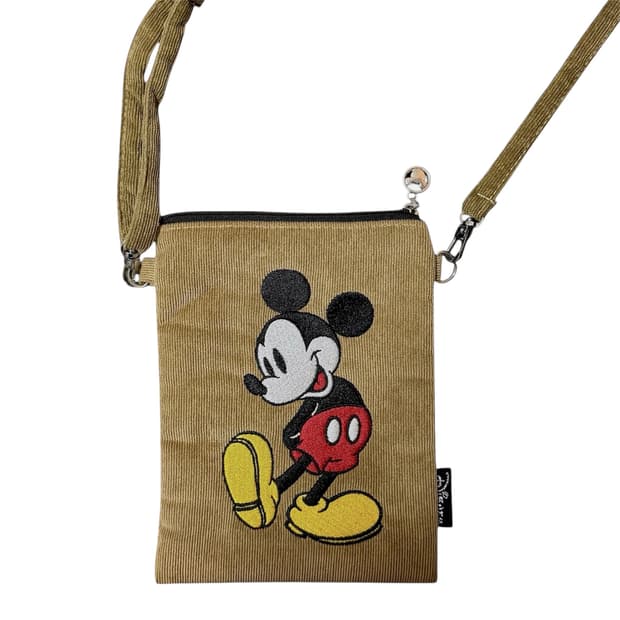 디즈니 미키마우스 코듀로이 미니 크로스백
