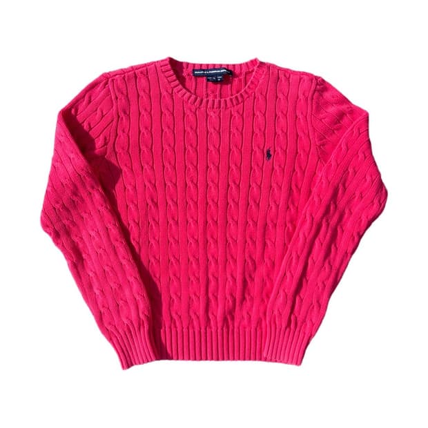 PRL sports cable cotton sweater