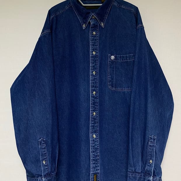 1995년 Timberland 팀버랜드 데님셔츠 OG