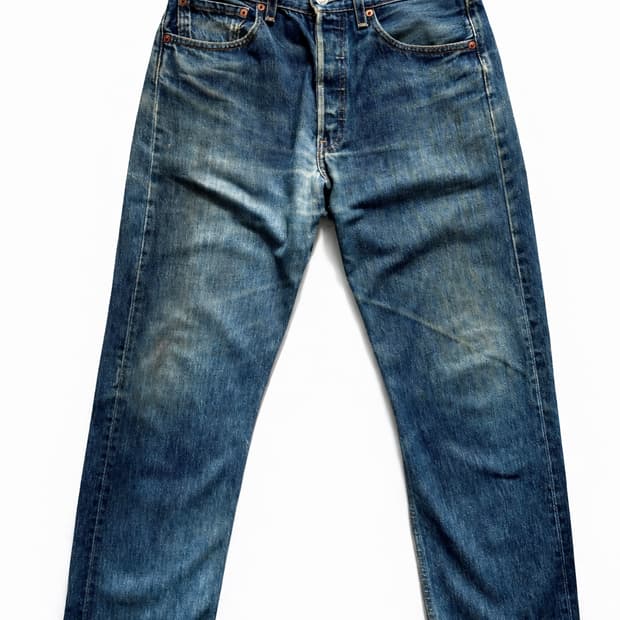 00s 리바이스 501 워싱 데님 30" MADE IN USA