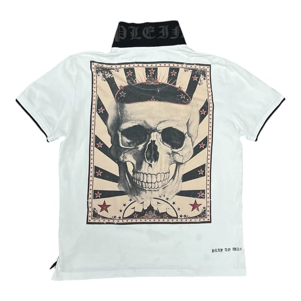 Philipp Plein Homme 14ss 스컬 프린팅 폴로