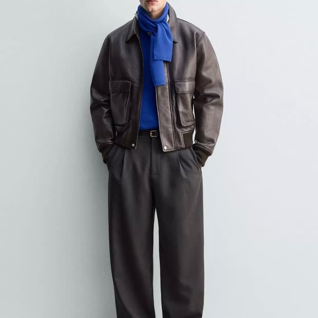 [L] ZARA LIMITED EDITION A2 레더 점퍼