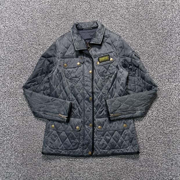 Name : 바버 barbour 퀼팅 논왁싱 포켓로고 자켓 :) 