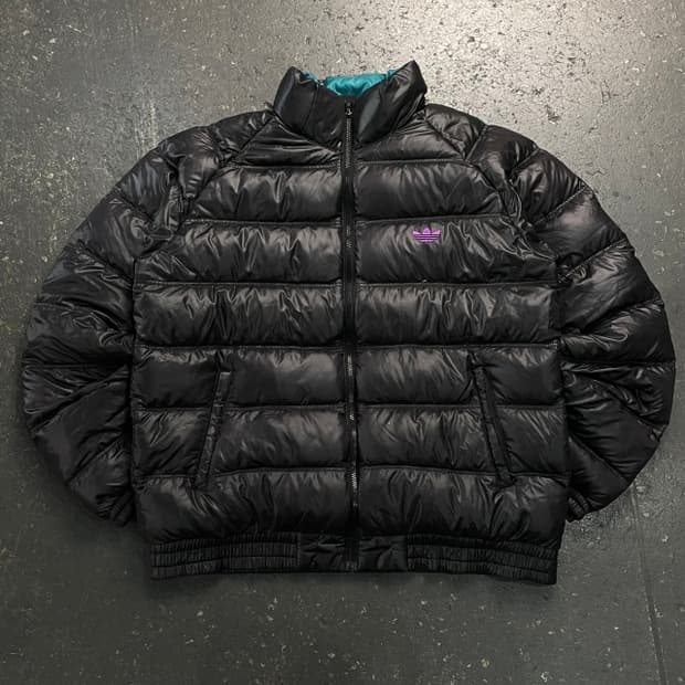 105 아디다스 유광 경량패딩
