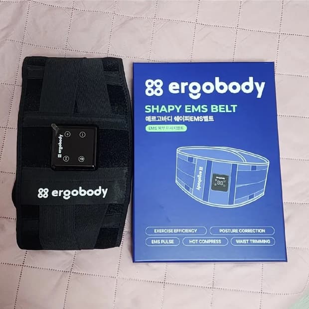 에르고바디 쉐이피 EMS 복부 마사지 벨트