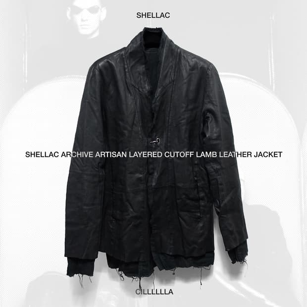 [44] SHELLAC 쉘락 아카이브 아티잔 레이어드 컷오프 램레더자켓