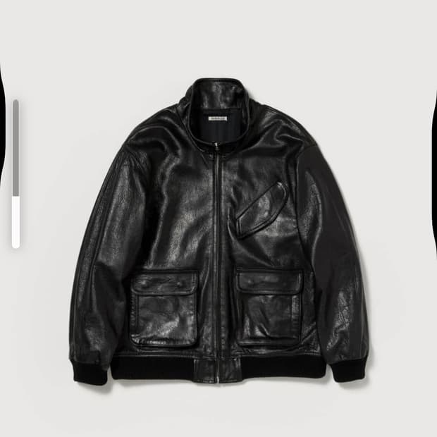 오라리 25aw 램레더 자켓