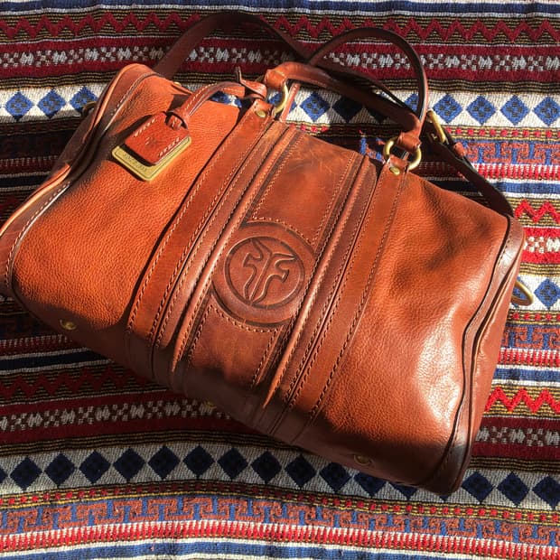 프라이 브라운 레더 보스턴백