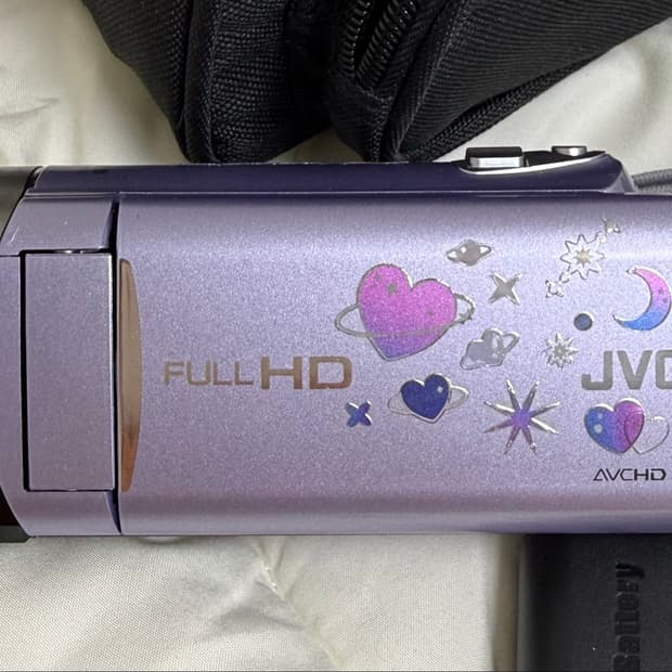 JVC GZ-E225 빈티지 캠코더 연보라
