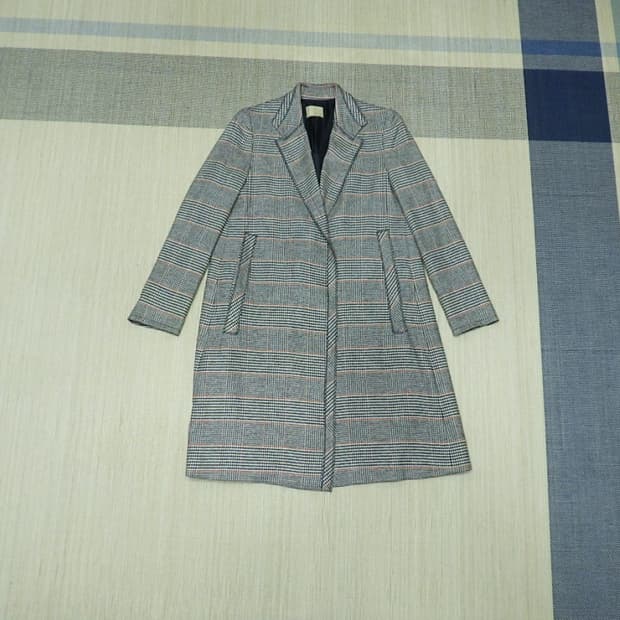 (85/55size) 미샤 MICHAA 울혼방 글렌체크 코트