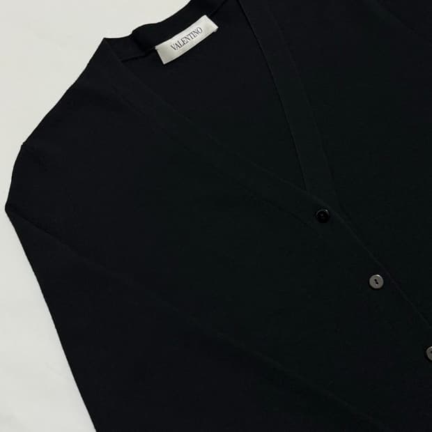 VALENTINO 발렌티노 베이직 울100 가디건 M