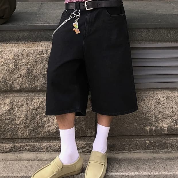 르아르 데님 버뮤다 쇼츠