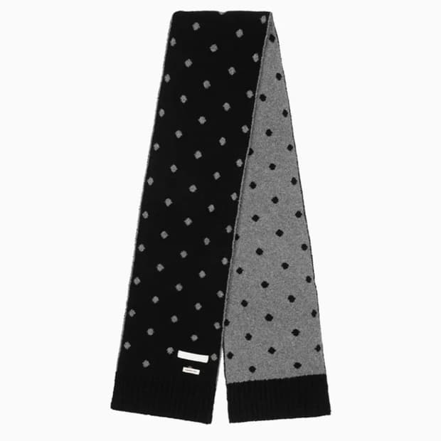 오헤시오 도트 머플러 목도리