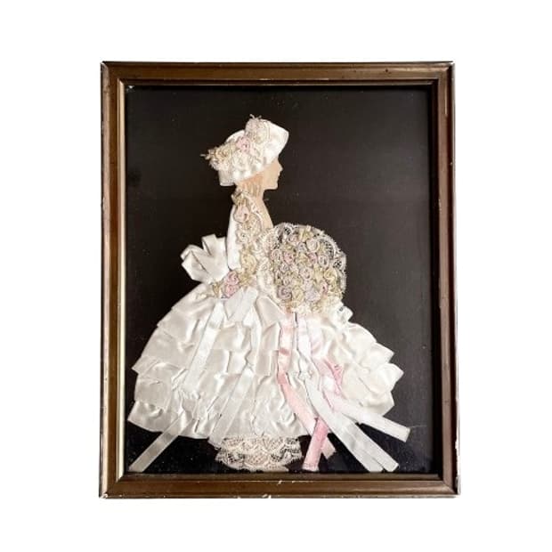 앤틱 크레놀린 레이디 레이스 액자