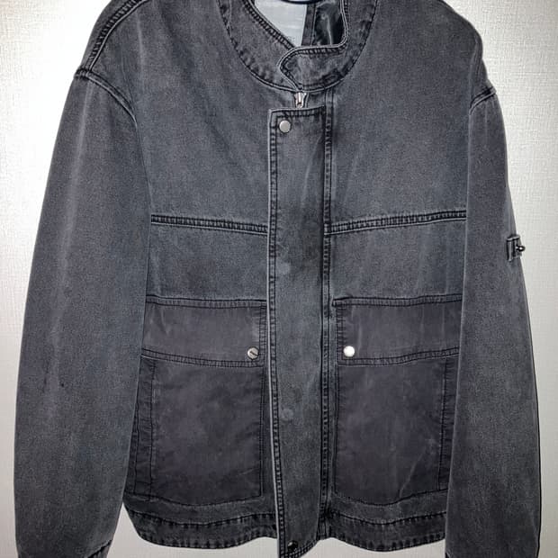 시리즈 데님 배색 포켓 점퍼(100)