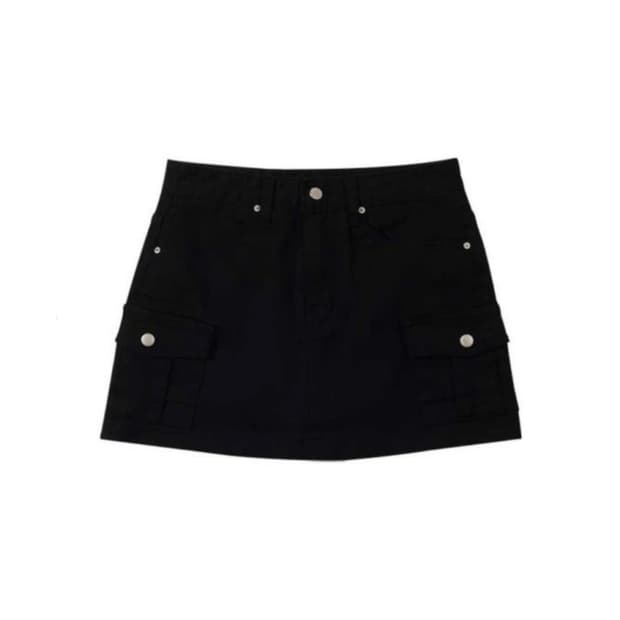 SIDE POCKET CARGO SKIRT