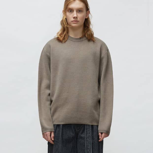 LMOOD 엘무드 화란 세미오버 니트 