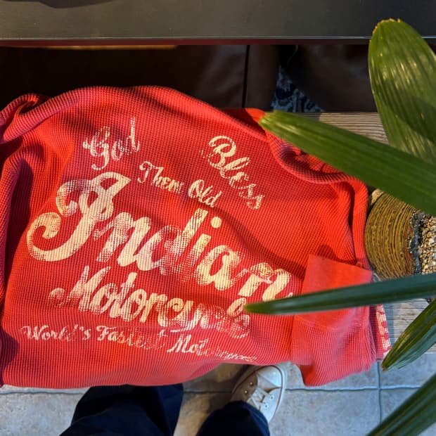 INDIAN MORTERCYCLES waffle long sleeves