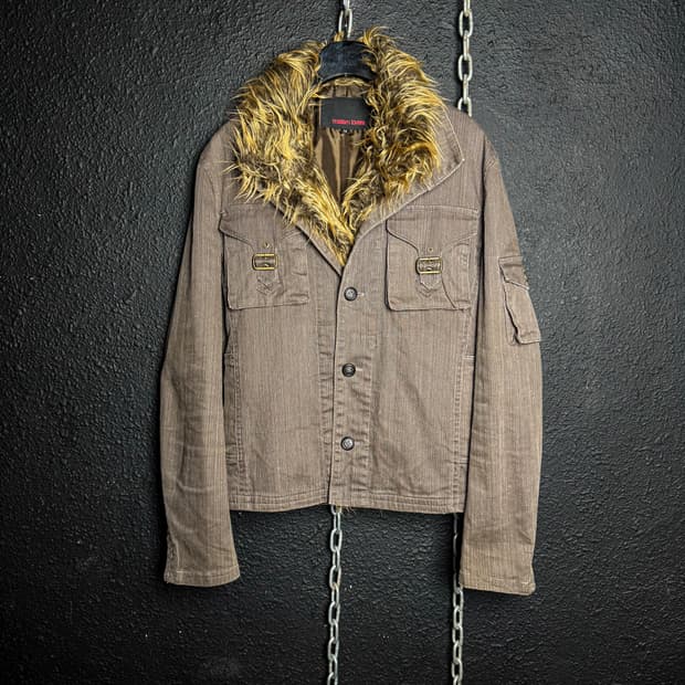 Fur Trim Military Jacket